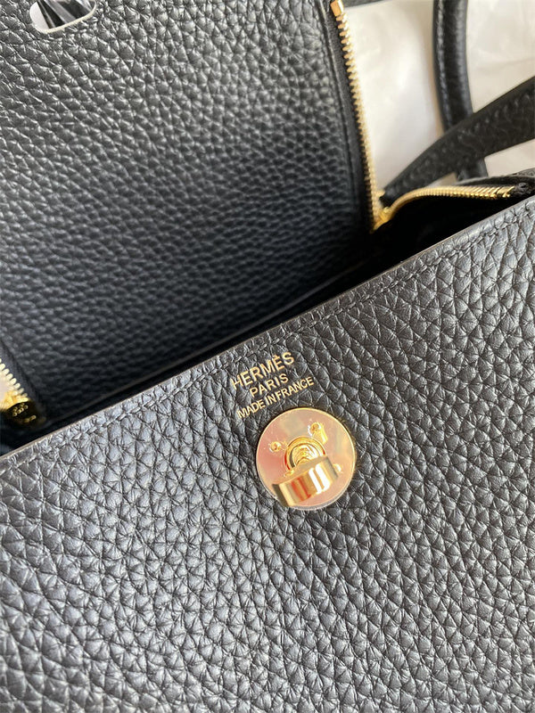 Close-up detail of polished bag design