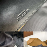 Sleek Faux Leather Handbag - Statement Silhouette | Women's Everyday Carry Handbag #1089 - product detail shot (image 10) of designer-inspired handbag