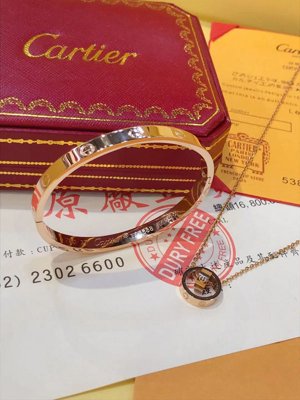 Angled view of Cartier unisex jewelry piece