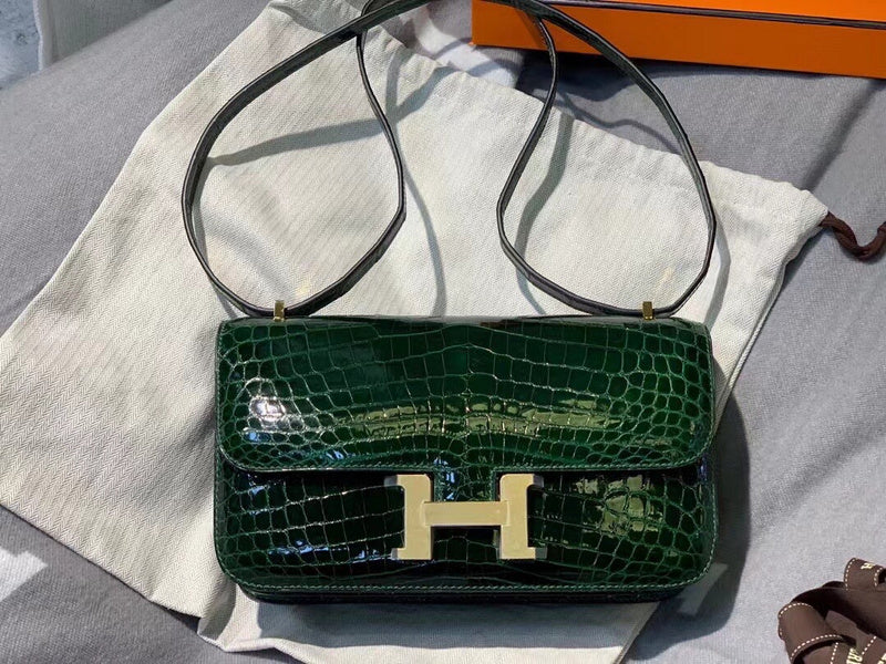 Sophisticated bag shown from front angle