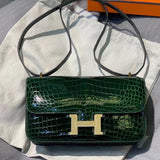 Sophisticated bag shown from front angle