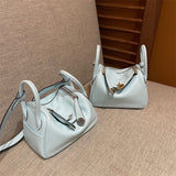  clean-lined carryall bag detail view showing craftsmanship