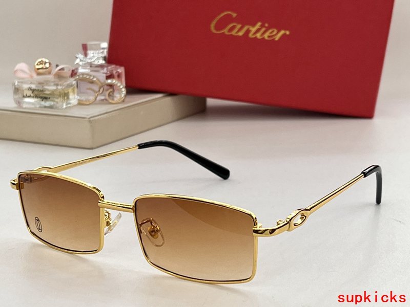 Angled view of Cartier unisex sunglasses