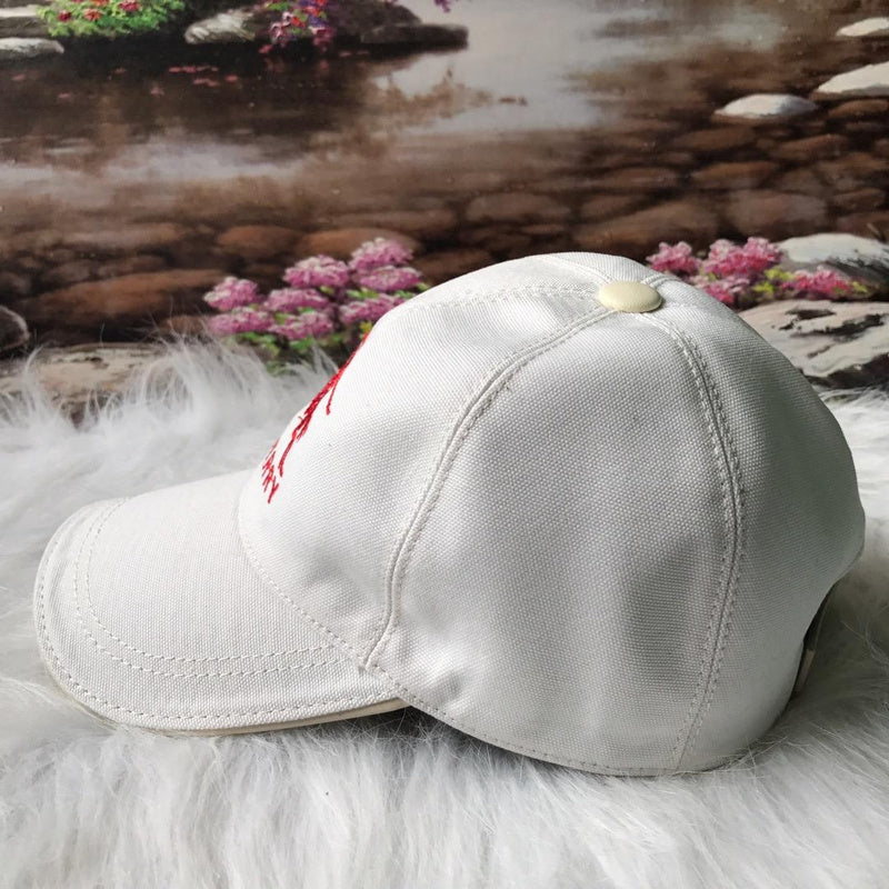 Close-up detail view of Burberry unisex cap
