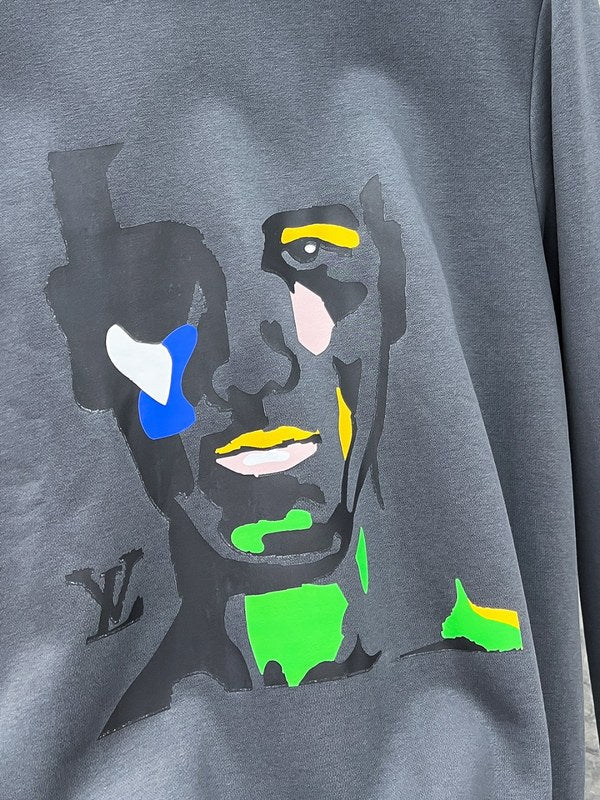 Flat lay presentation of Louis Vuitton luxury clothing with tailored silhouette