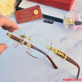 Angled view of Cartier unisex sunglasses