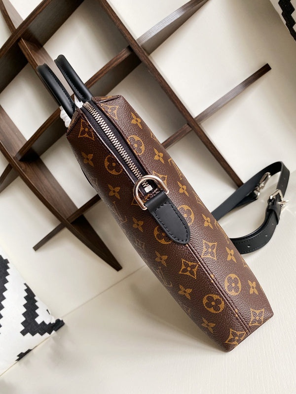 Top view of classic sleek women's handbag – women's everyday handbag