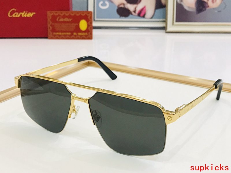 Angled view of Cartier unisex sunglasses