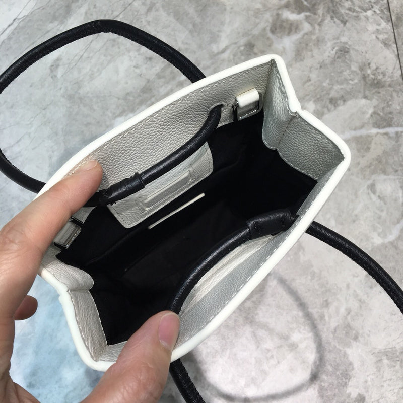 Timeless Faux Leather Handbag - Statement Silhouette | Women's Statement Accessory #1072 - alternate angle view (image 8) of designer-inspired handbag