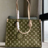 Side profile of statement chic women's handbag – women's everyday handbag