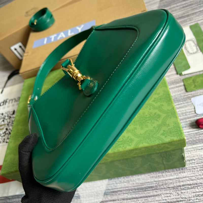 Back view of classic polished women's handbag – women's designer-style accessory