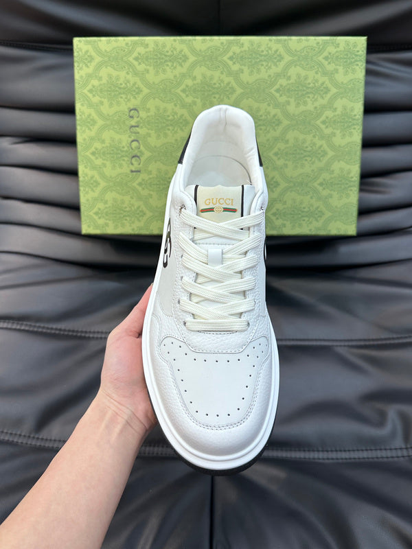 Gucci crisp white luxury sneakers view 7 cushioned comfort fit