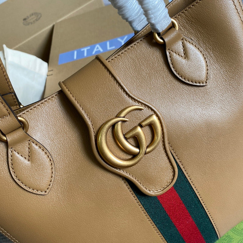 Back view of modern everyday-luxe women's handbag – women's luxury accessory