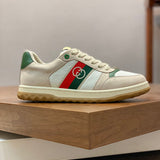 Gucci clean off-white luxury sneakers view 7 bold athletic profile