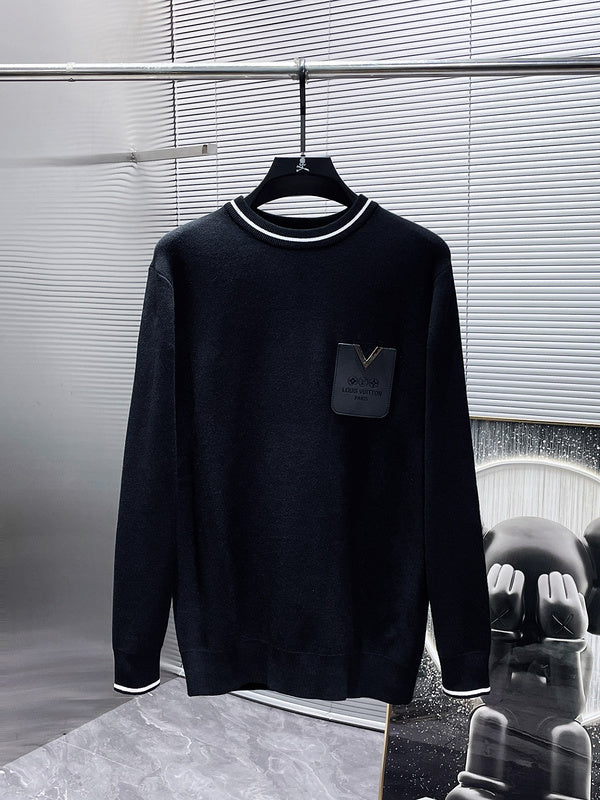 Front view of Louis Vuitton luxury clothing with relaxed-fit cut