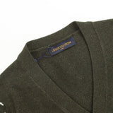 Close-up detail shot of Louis Vuitton luxury clothing with relaxed-fit cut