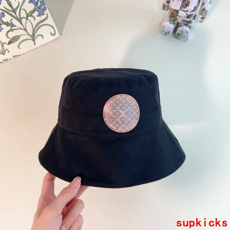 Close-up detail view of Louis Vuitton unisex cap