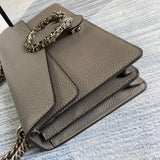 Handle and strap detail of chic classic women's handbag – women's everyday handbag