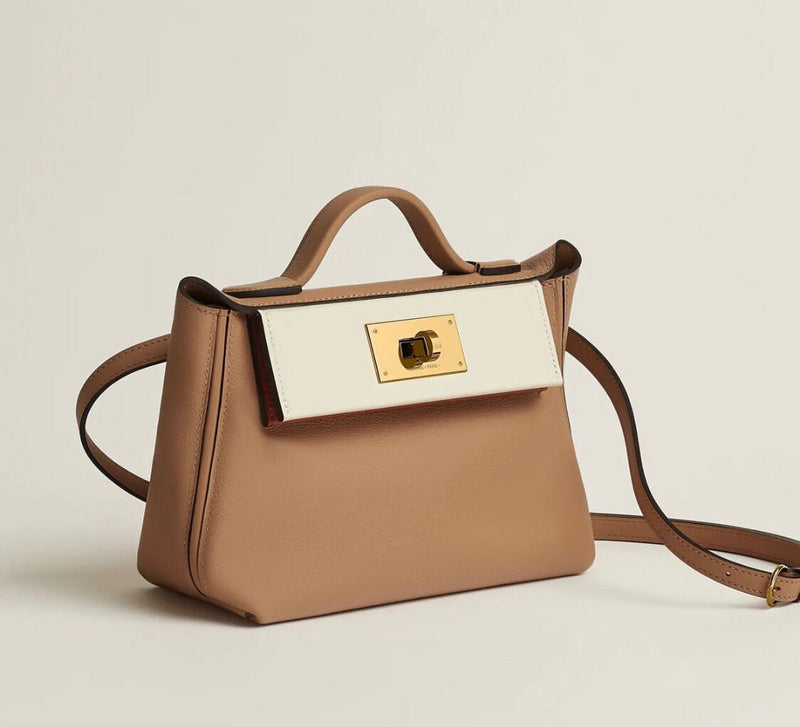 Close-up detail of tailored bag design