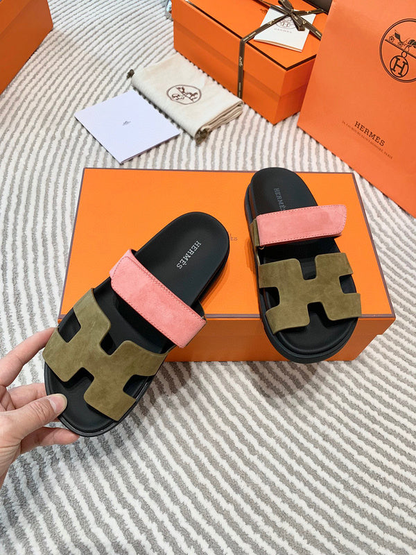 Hermes sandals Style 204 - styled lifestyle view