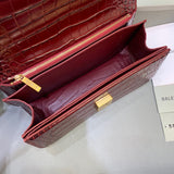 Modern Vegan Leather Handbag - Polished Finish | Women's Statement Accessory #411 - alternate angle view (image 8) of designer-inspired handbag