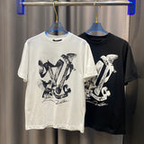 Back view of Louis Vuitton cotton t-shirt with tailored silhouette