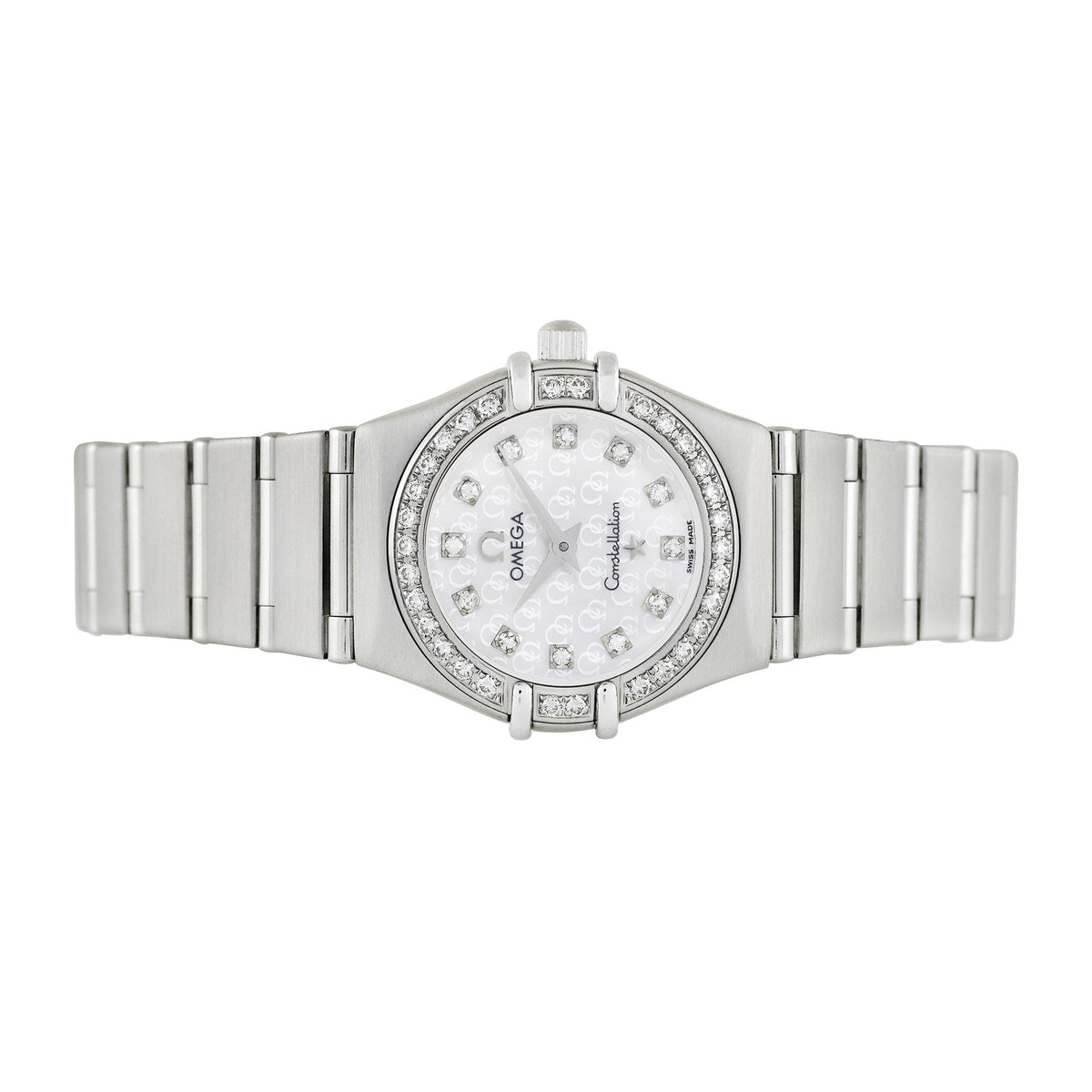 Front view of Omega women's watch