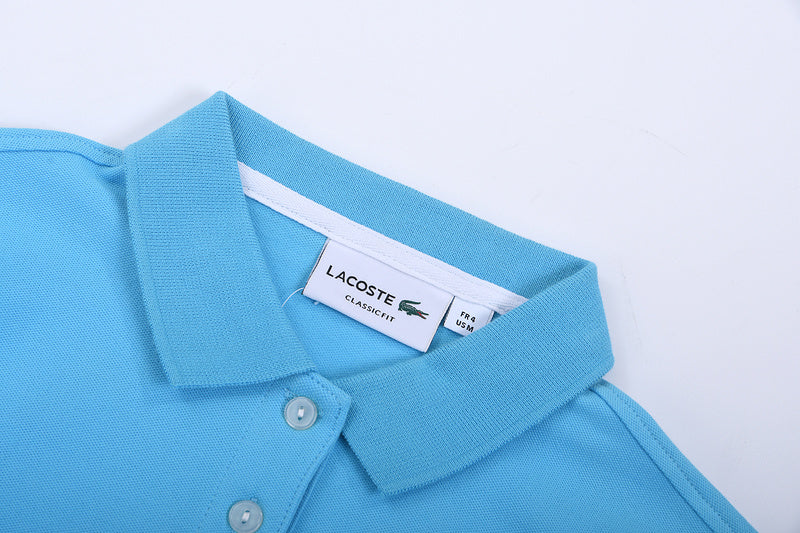 Back view of Lacoste luxury clothing with tailored silhouette