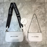 Polished Vegan Leather Handbag - Sleek Minimalist Lines | Women's Premium Handbag #979 - front view (image 1) of designer-inspired handbag