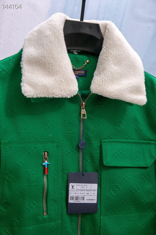 Back view of Louis Vuitton luxury clothing with streetwear-inspired cut