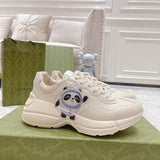 Gucci Casual sneakers in classic monochrome retro runner design front view