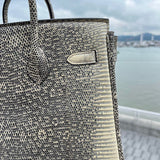 Close-up detail of poised bag design