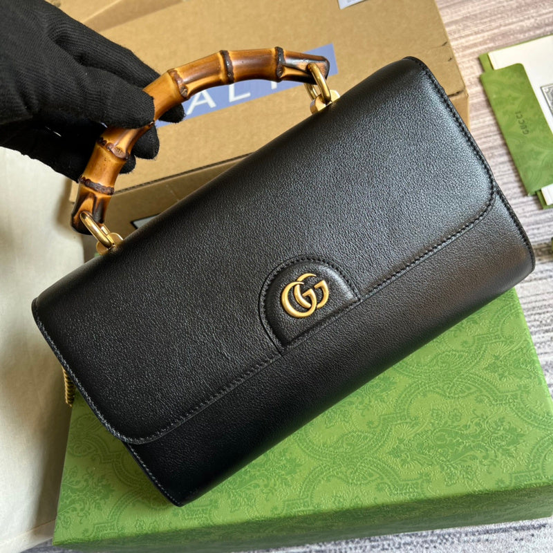 Side profile of polished statement women's handbag – women's premium purse