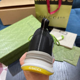 Gucci stone beige luxury sneakers view 4 bold athletic profile