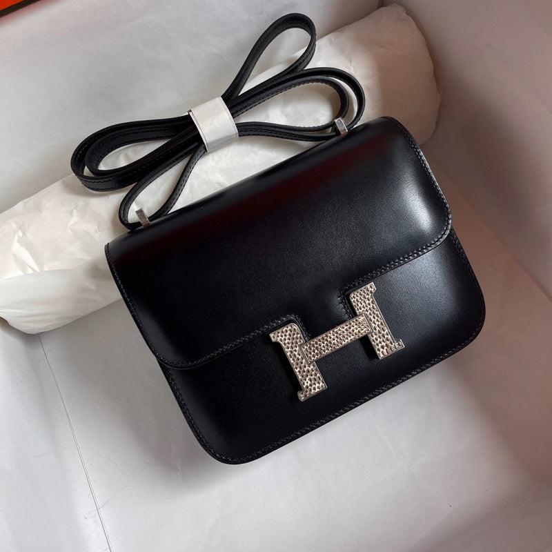 Side view of chic structured handbag