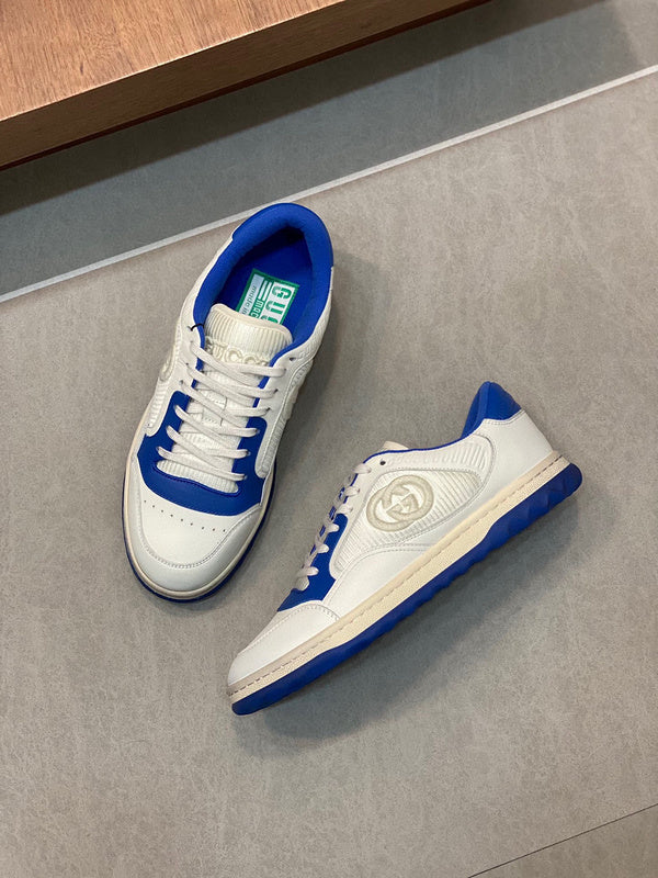 Gucci two-tone luxury sneakers view 10 signature lace-up style