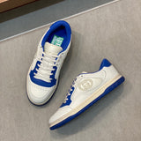 Gucci two-tone luxury sneakers view 10 signature lace-up style