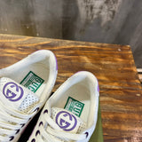 Gucci soft grey luxury sneakers view 10 premium leather build