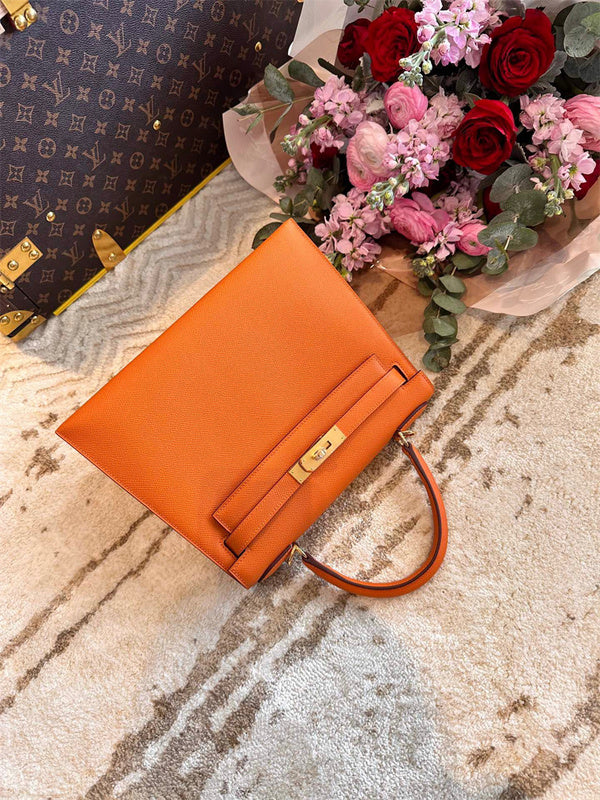 Sculpted bag shown from front angle