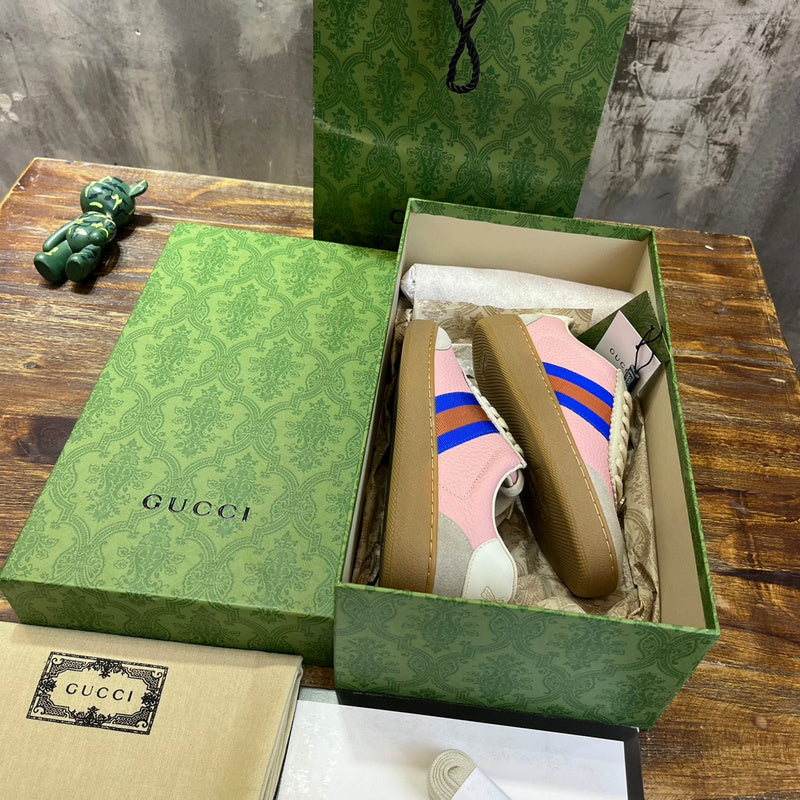 Gucci classic monochrome luxury sneakers view 5 low-top design
