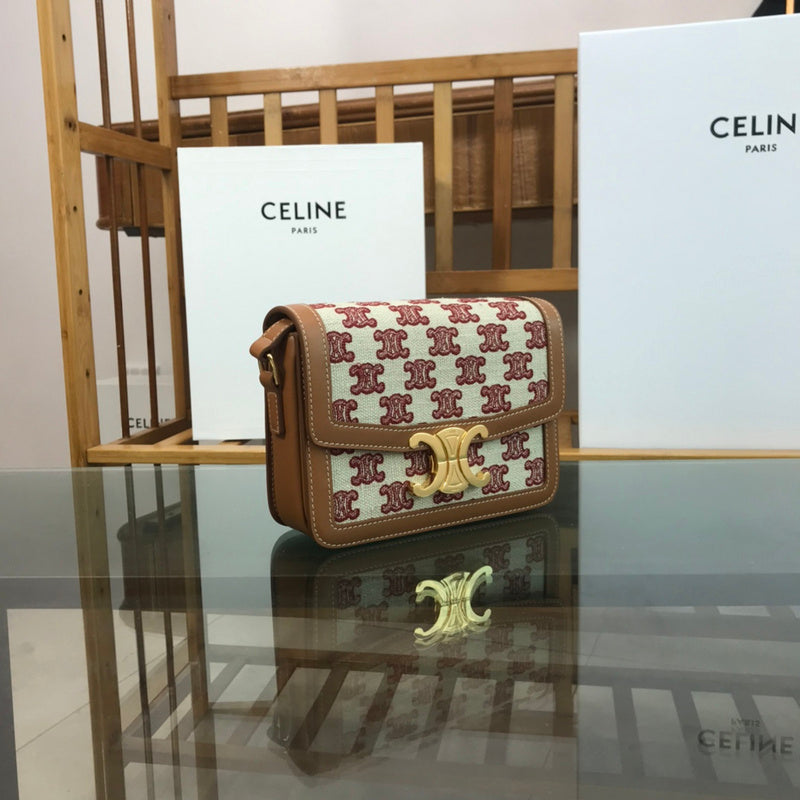 Front view of classic structured women's handbag – women's designer-style accessory