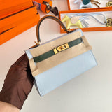 Considered bag shown from front angle