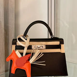 Close-up detail of considered bag design