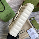Back view of sleek classic women's handbag – women's luxury accessory