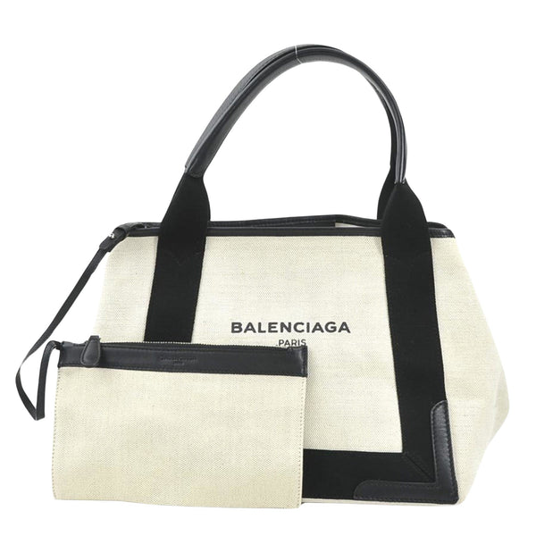 Balenciaga Navy Cabas Tote | Luxury Canvas Tote Bag
