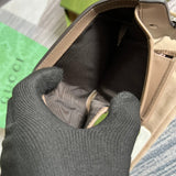 Close-up detail of refined bag design