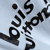 Close-up detail shot of Louis Vuitton cotton t-shirt with relaxed-fit cut