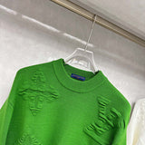 Flat lay presentation of Louis Vuitton luxury clothing with relaxed-fit cut