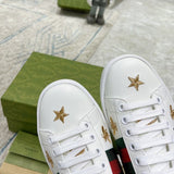 Gucci sneakers detailed view showing premium designer craftsmanship
