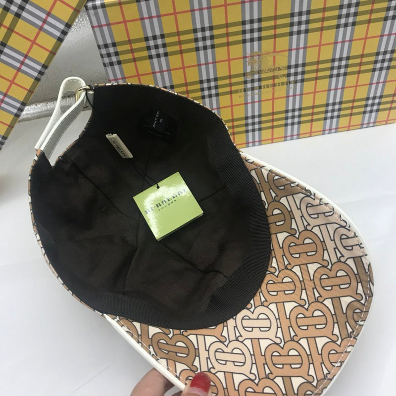 Side view of Burberry unisex cap